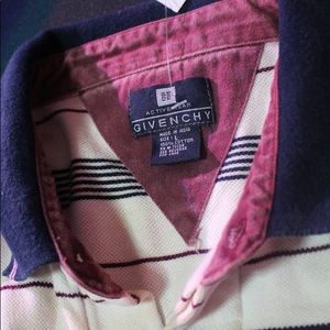 Givenchy Multi-Color Striped Polo Shirt